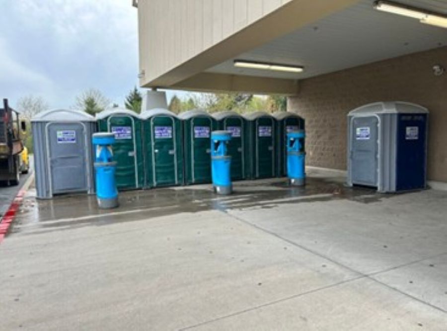 Handwashing stations and portable toilets at event location Medford, NJ